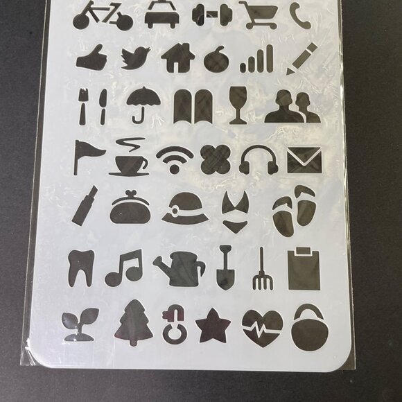 Reusable Art Planner Stencil Weather Activities Gardening u Mixed Media Supplies - Picture 3 of 3